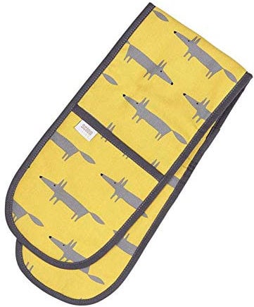 Scion by Dexam Mr Fox Double Oven Gloves - Yellow