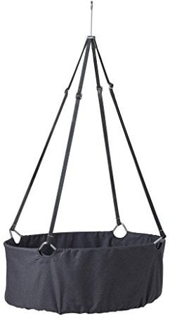 Leander Kuschelige Babywiege Aus Ökologischer Baumwolle In Zeitlosem Grau, Hängewiege Für Babys Ab Der Geburt Bis Ca. 10 kg Geeignet, Durch Und Durch Aus Natürlichen Materialien