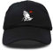 DALIX Gebetshandmütze Baseballkappe Rosen Dad Hats Schwarz Weiß Pink Blau Grau Hellbraun - Schwarz - Einstellbar