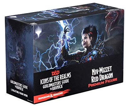 WizKids Dungeons & Dragons Fantasy Miniatures: Icons of The Realms Set 10 Guildmasters` Guide to Ravnica Niv-Mizzet Red Dragon P