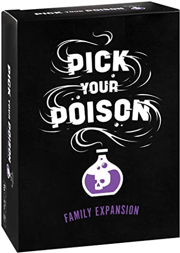 Pick Your Poison Party Game - Family Expansion - 100 New Cards for The “What Would You Rather Do?” All Ages Game for Kids, Adults and Families, Great for Halloween Party or Game Night with Friends