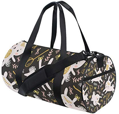 MONTOJ Lovely Rabbit Seamless Seesack Large Gym Duffle Bag