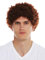 WIG ME UP - MMAM-9M-KF938 Perücke Damen Herren Karneval kurzer dichter Afro Krause Locken braun rotbraun