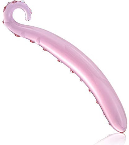 SXOVO Glass Anal Butt Plug Pene de Cristal Consolador Anal Vaginal Estimulación Punto G Juguete Erótico Masturbación con Cristal