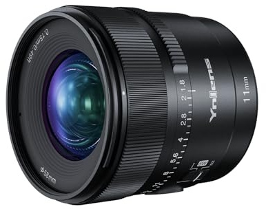 YONGNUO YN11mm F1.8 Fixed Lens for Sony, Auto Focus APS-C Frame | F1.8S 11mm Wide Aperture Fixed Lens, Ultra Wide Angle Lens for Sony E Mount Mirrorless Cameras
