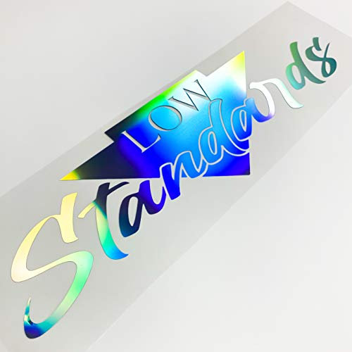 Auto Aufkleber Low Standards Shiny Slick Oil Tuning Sticker New Hologramm Carstyle Dub Low Static Lifestyle Limited Edition Performance