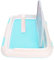 Gatuxe Toilettes pour Chien, Toilettes d'intérieur pour Chat et Chiot avec Mur simulé pour Chiens mâles pour Petits Chiens(Bleu)