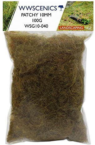 WWS War World Scenics WWScenics | 10mm Herbe Statique Éparse | 100g | WSG10-040 | Matériel pour Maquette Réaliste