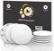 Door Stoppers - Large 3.15 (8 PCS) - Door Stoppers for Wall with Strong Back Adhesive - Quiet and Shock Absorbent Silicone Wall Protectors from Door Knobs - Protects Every Wall Surface - White