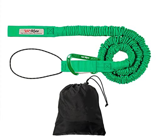TowWhee Adult Bike Abschleppseil 'Connect' mit Minikarabiner, Quickloop und Aufbewahrungssack für Erwachsene, Farbe:E-Bike/Adult Connect Kit - Green