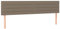 vidaXL Kopfteil 2 STK., Bettkopfteil mit Holzbeinen, Höhenverstellbar Polsterkopfteil für Bett, Betthaupt Bettzubehör Schlafzimmer, Taupe 80x5x78/88cm Stoff