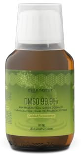 DIOXNATUR® DMSO 99,9 % 100 ml Dimethylsulfoxid pharmazeutische Qualität, bernsteinfarbene Glasflasche, Ph.Eur. + Becher