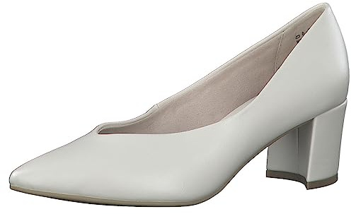 MARCO TOZZI Damen Pumps Spitz Vegan, Beige (Cream), 39 EU