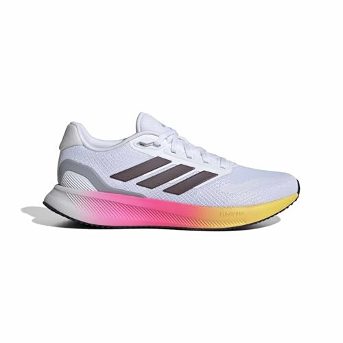 adidas Women's Runfalcon 5 Running Shoes, Cloud White/Aurora met/core Black, 5.5 UK
