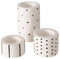 Boltze Home Teelichthalter MERCURIES, Steinzeug, 3er-Set