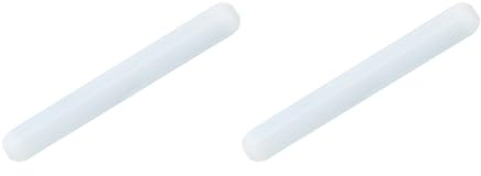 QUARKZMAN Magnetischer Rührstab Rührmagnet 60mm/2.36 Zylinderform Weiß | PTFE-Beschichtung für Labor 2 Stück