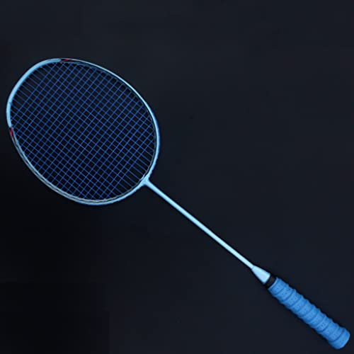 Superleichte 5U Profi-Badmintonschläger aus Carbon, besaitet, Offensivschläger, Taschensaite