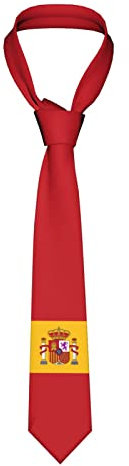 Corbatas De Hombre Emblema De La Bandera De España Corbata De Hombre Professional Hombres Corbata Classica Corbatas Estrechas Para Boda, Fiesta, Festivos