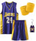 Pardofelis Basketball Trikot Herren Kinder Set, Basketball Shirt und Shorts mit 2 Schweißband, Basketball Jersey Trainingskleidung Atmungsaktives Sportbekleidung (XXL, Lila-24)