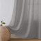 Joydeco Leinen Gardinen mit Ösen Grau Vorhänge Leinen(Enthält echtes Leinen), H220 x B140 cm (2er Pack) Vorhänge Wohnzimmer Schlafzimmer, Durchscheinende Gardinen Antibakterielle Leinenvorhänge