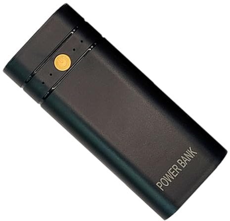 Mobile Charging Bank Case - Battery Case Charger Bank Shell, Enclosure Protection External Battery Box | Nesting Design External Battery Enclosure, Combined 2 18650 Battery Packs Charging Bank