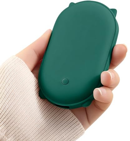 Unipampa Handwärmer Elektrisch, 5200mAh Handwärmer Wiederaufladbar, USBTTaschenwärmer Wiederverwendbar, Tragbarer Powerbank Elektrischer Handwärmer, 3 Heizmodi, Männer und Frauen, Outdoor Golf