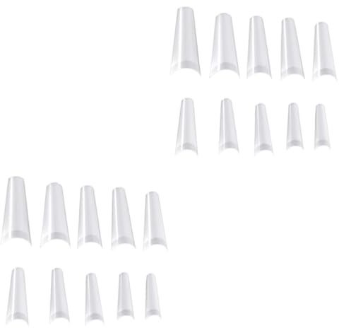 HAKIDZEL 1000pcs Nail Practice Tips Palette Manicure Kit Nail Extensions Display Card Reorderable Smooth No Burrs