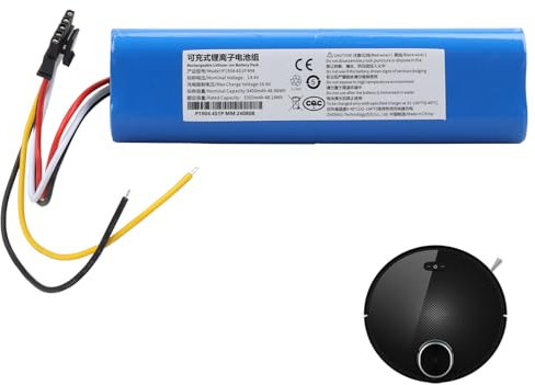 Batería Recargable de Iones de Litio de 14,4 V y 3400 mAh Compatible con Accesorios para aspiradoras Robot Cecotec Conga 3090 3091 3092 1690 1890 2090 2290