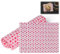 50PCS Food Wrapping Paper, Valentine's Day Wax Paper Sheets for Food Wrapping, Heart Greaseproof Paper, Non-Stick Wrap Paper Cake Wrapping Paper with Patterns, for Hamburger Fries Cheese Liner Tissue
