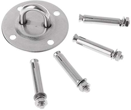 Hängematten Aufhängeset, Kristalllampen Deckenhaken, universelle Haken für den Innenbereich, Augenplatte, robustes Kit, Aufhängungssystem, Gurte, Schnallen, Hardware, Innenhaken, Baumgewebe, Nylonbaum