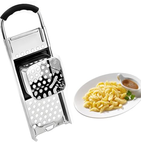 YGCQFH Spaetzle Maker, Pasta Maker,Traditional Homemade German Egg Noodle Kitchen Pasta and Dumpling Press Cooking Tools, Maker with Safety Pusher Kitchen Pasta Maker