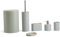 Herzberg, HG04449, 6-teiliges Badezimmer-Set aus Bambus, modernes, umweltfreundliches Design, perfekt für Ihr Zuhause, Größe: 6-teilig, Farbe: Salbeigrün