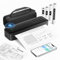 Impresora Termica Portatil, Bluetooth Impresora Termica A4, Impresora Portatil Inalambrica Compatible con Teléfonos Android e iOS y Portátil, Negro