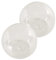 BATHVEVE Portacandele Trasparente Rotondo in Vetro Set da 2 Pezzi Portacandele Decorativo per Feste e Matrimoni per e Casa