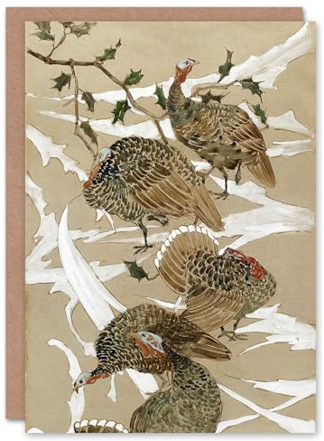 Artery8 Theo van Hoytema Art Card Eight Turkeys Painting Detail