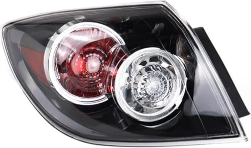 KLBVFDYAN Auto Rücklicht Komplettsets für Mazda 3 2004 2005 2006 2007 2008 2009 2010, Hinten Rückwärts Bremse Rückleuchten Anzeige Bremsleuchte Lampe,A/Left