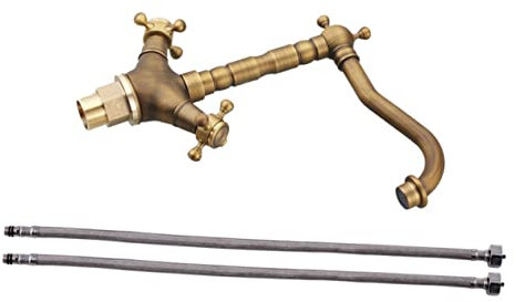 Angoily Rubinetto con Doppia Leva per e Fredda Miscelatore Pratico e Versatile per Bagno Installazione Semplice e Resistente