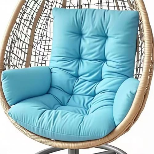 Generisch Hängesessel-Kissen,Garten Polster,Schaukelsessel-Kissen Indoor Sitzkissen Auflage für Hängeschaukel Hängekorb Outdoor Waschbar Schaukelstuhl Dicke Hängestuhl Sitzauflage,Sky Blue