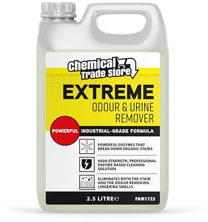 Chemical Trade Store - Extreme Odour & Urine Remover 2.5L - Enzyme-Based Cleaner for Pet & Household Smells - Eliminates Stains & Bad Odours from Carpets, Upholstery & Hard Floors