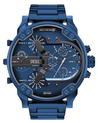 Diesel Mr. Daddy 2.0 Herren 57MM Blaue Edelstahl Uhr, DZ7496