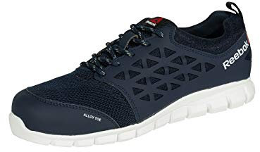Reebok - Baskets de sécurité basses bleu marine en microfibres S1P SRC ESD 42 Bleu Marine