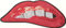 B2SEE Strass Glitzer Lippen Mund Aufnäher Aufbügler Bügelbilder Set Iron on Patches Applikation mit Pailletten Glitzer für Kleider Frauen zum aufbügeln 11 x 5,5 cm