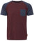 Indicode IDGresham Herren T-Shirt Kurzarm Shirt mit Rundhals-Ausschnitt Brusttasche Baumwollmischung Regular fit, Größe:2XL, Farbe:Wine (227)