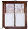 Valea Home Waffelgewebte strukturierte halbe Fenster-Vorhänge für Badezimmer, wasserabweisende Fensterabdeckung, Küche, kurze Vorhänge, 183 x 91 cm, Weiß, 2 Stück