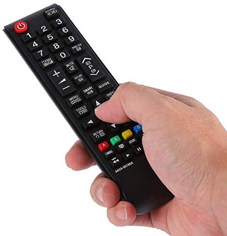 Diyeeni Ersetzte Fernbedienung Geeignet für Samsung AA59-00786A HDTV LED Smart TV, TV Remote Cnotrol mit Reichweite 8m, Langlebiges Material - Schwarz