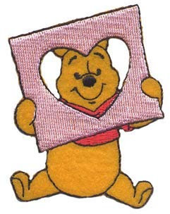 COMERCIAL MERCERA MORAN, SL Winnie Puuh Aufnäher für Kleidung - 1 Stück, Runde, Cartoon, Vintage, Gelb, Iron-On Patch