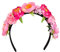 NET TOYS Märchenhafter Blumen-Haarreif für Frauen - Pink - Bezaubernder Damen-Haarschmuck Lotus-Blume - Geeignet für Hochzeitsfeier & Sommerfest