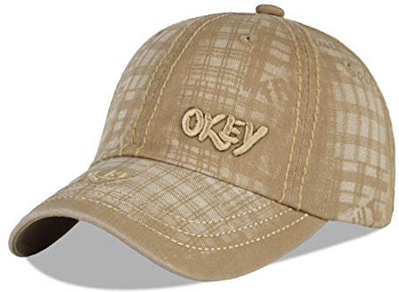 LANGZHEN Unisex Alphabet Baseball Cap 100% Baumwolle passt Männer Frauen gewaschenes Denim verstellbar Dad Hat - - Einheitsgröße