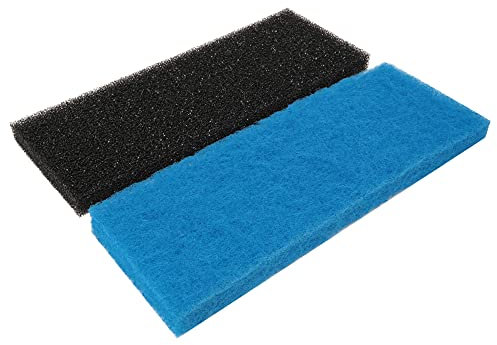 Powkoo 2 Stück Filterschwamm Aquarium Filterwatte Filtermatte Luftfiltermatte