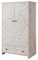 MASSIVMOEBEL24.DE Kashmir Kleiderschrank Massivholz, Schlafzimmerschrank Mango -Holz massiv mit 2 Türen, 1 Schublade, 2 Kleiderstangen, orientalisch romantischer Holzschrank für Schlafzimmer